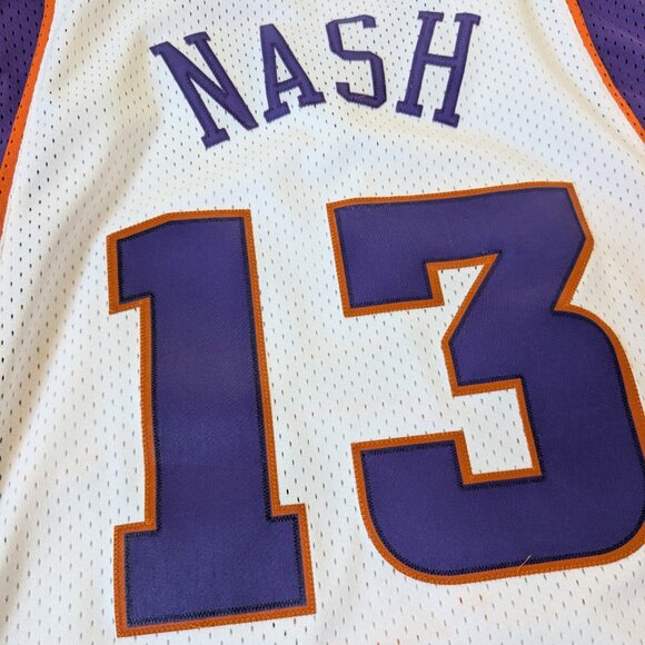 Vintage Y2K REEBOK Authentic NBA Phoenix Suns Steve Nash #13 Basketball Jersey L - Picture 8 of 11